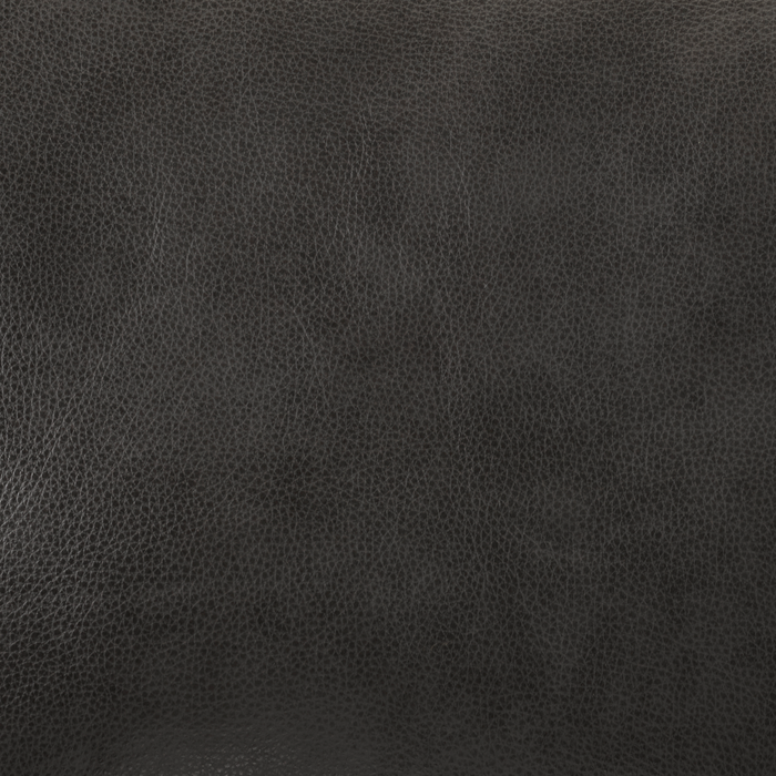 Rodeo 91” Top-Grain Genuine Leather Sofa with Removable Cushions – Charcoal