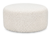 Made in Canada Customizable Sofa Lab Round 38" Fabric Ottoman – Teddy Riverrock | Pouf courbé personnalisable de Sofa Lab de 38 po fabriqué au Canada en tissu - Teddy Riverrock