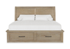 Sonoma Platform Storage Bed with Headboard & Frame, Light Brown - King Size