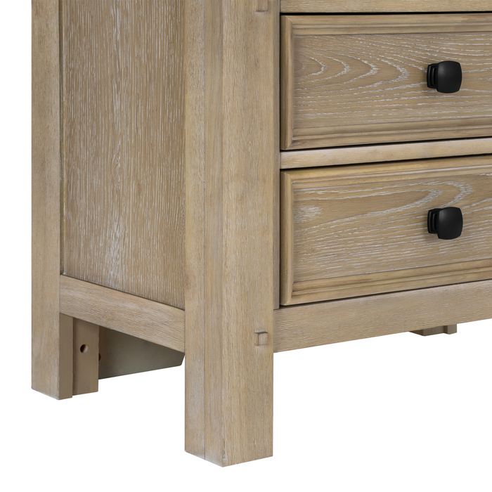 Sonoma Bedside 3-Drawer Nightstand, 28\"W x 28\"H - Light Brown