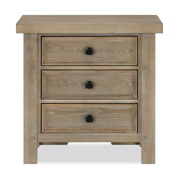 Sonoma Bedside 3-Drawer Nightstand, 28\"W x 28\"H - Light Brown
