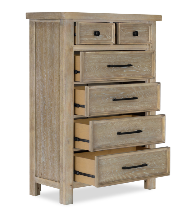 Sonoma Bedroom Chest of Drawers, 6-Drawer, 38\"W x 54\"H - Light Brown