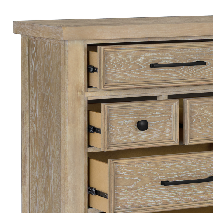 Sonoma Bedroom 9-Drawer Dresser, 62\"W x 42\"H - Light Brown