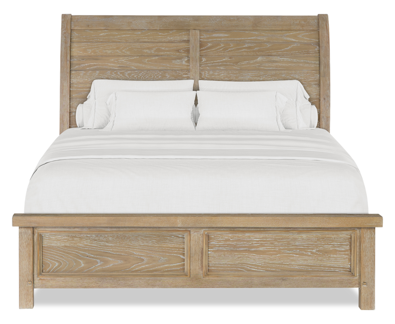 Sonoma 5pc Bedroom Set with Bed, Dresser & Mirror, Light Brown - Queen Size