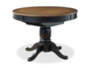 Stella Dining Table with 42-57"W Butterfly Leaf Extension, Round - Black/Brown | Table de salle à manger ronde Stella de 42 po à 57 po (L) avec rallonge papillon - noire et brune