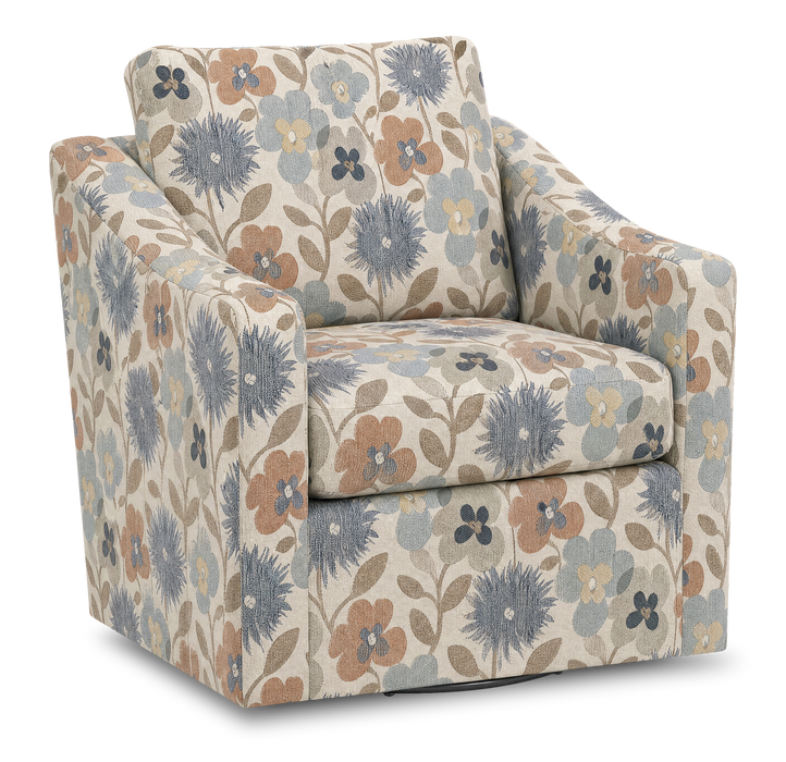 Made in Canada Sofa Lab Customizable Swivel 32\" Fabric Accent Chair – Dragonfly Accent Fabric 