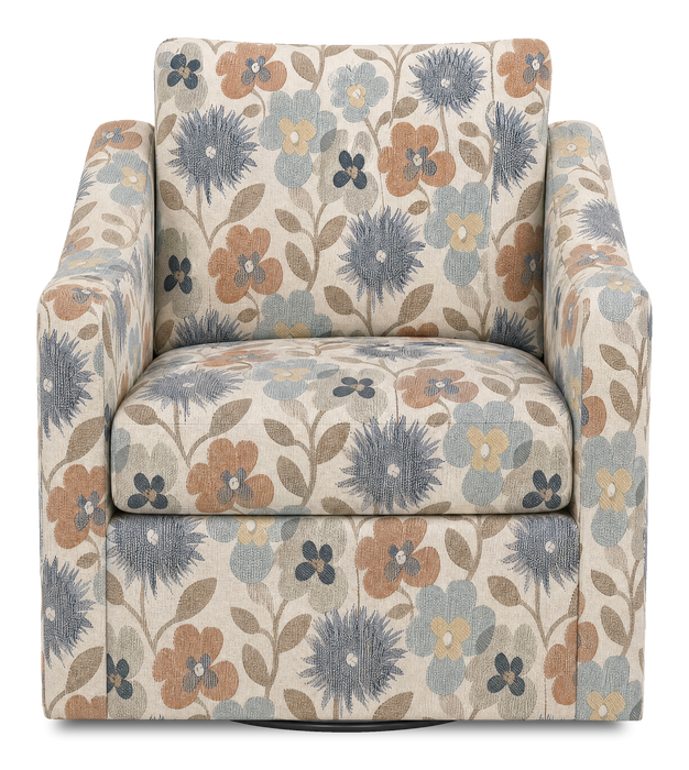 Made in Canada Sofa Lab Customizable Swivel 32\" Fabric Accent Chair – Dragonfly Accent Fabric 