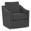 Made in Canada Sofa Lab Customizable Swivel 32" Fabric Accent Chair – Panda Accent Fabric | Fauteuil d’appoint pivotant personnalisable de Sofa Lab de 32 po fabriqué au Canada en tissu - tissu décoratif Panda