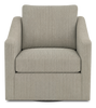 Made in Canada Sofa Lab Customizable Swivel 32" Fabric Accent Chair – Fog Accent Fabric | Fauteuil d’appoint pivotant personnalisable de Sofa Lab de 32 po fabriqué au Canada en tissu - tissu décoratif Fog