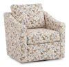 Made in Canada Sofa Lab Customizable Swivel 32" Fabric Accent Chair – Rose Accent Fabric | Fauteuil d’appoint pivotant personnalisable de Sofa Lab de 32 po fabriqué au Canada en tissu - tissu décoratif Rose