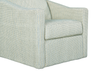 Made in Canada Sofa Lab Customizable Swivel 32" Fabric Accent Chair – Peacock Accent Fabric | Fauteuil d’appoint pivotant personnalisable de Sofa Lab de 32 po fabriqué au Canada en tissu - tissu décoratif Peacock