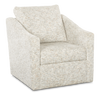 Made in Canada Sofa Lab Customizable Swivel 32\" Fabric Accent Chair – Rust Accent Fabric 