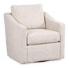 Made in Canada Sofa Lab Customizable Swivel 32" Fabric Accent Chair – Chenille White | Fauteuil d’appoint pivotant personnalisable de Sofa Lab de 32 po fabriqué au Canada en tissu - Chenille White