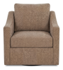 Made in Canada Sofa Lab Customizable Swivel 32" Fabric Accent Chair – Chenille Praline | Fauteuil d’appoint pivotant personnalisable de Sofa Lab de 32 po fabriqué au Canada en tissu - Chenille Praline