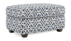Made in Canada Customizable Sofa Lab Trunk 39\" Fabric Storage Ottoman – Indigo Accent Fabric