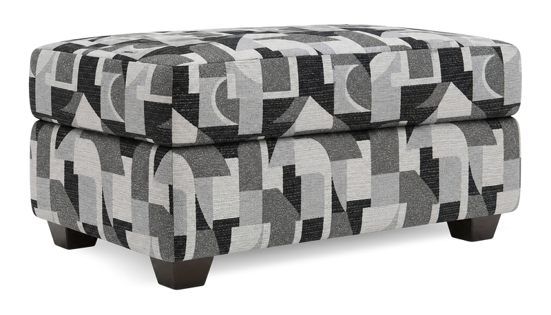 Made in Canada Customizable Sofa Lab Trunk 39\" Fabric Storage Ottoman – Onyx Accent Fabric