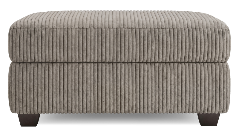 Made in Canada Customizable Sofa Lab Trunk 39\" Fabric Storage Ottoman – Fog Accent Fabric