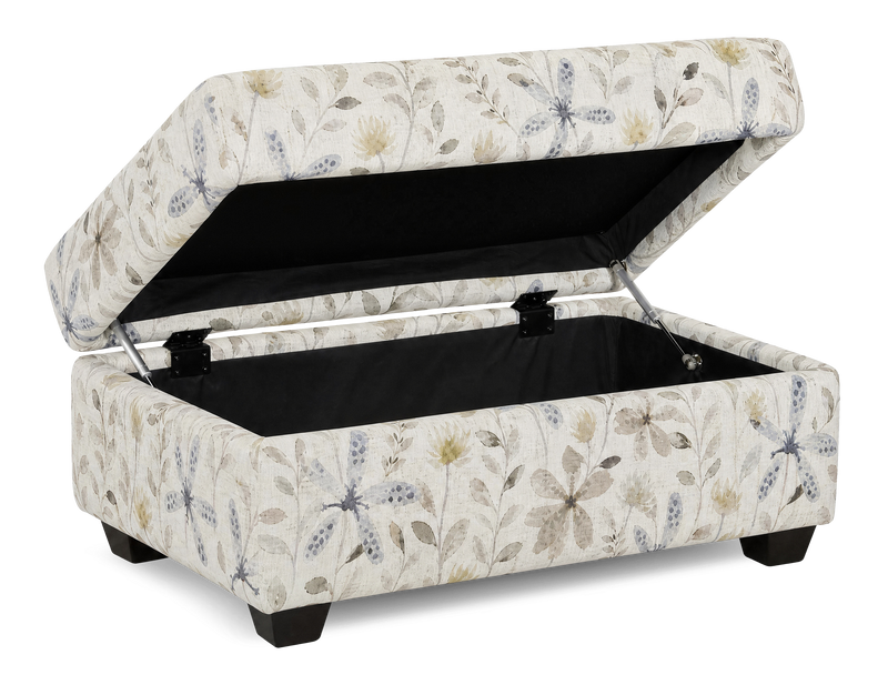 Made in Canada Customizable Sofa Lab Trunk 39\" Fabric Storage Ottoman – Dust Accent Fabric