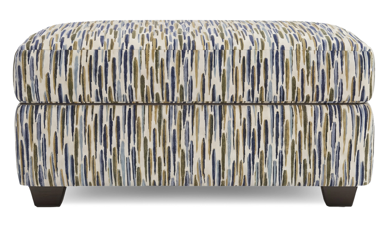 Made in Canada Customizable Sofa Lab Trunk 39\" Fabric Storage Ottoman – Capri Accent Fabric