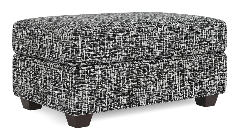 Made in Canada Customizable Sofa Lab Trunk 39\" Fabric Storage Ottoman – Jet Accent Fabric