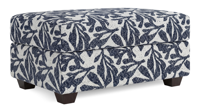 Made in Canada Customizable Sofa Lab Trunk 39\" Fabric Storage Ottoman – Marine Accent Fabric