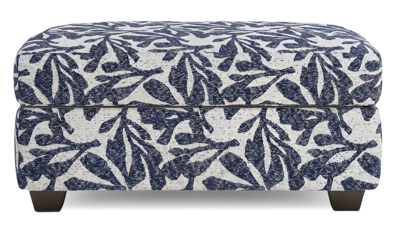 Made in Canada Customizable Sofa Lab Trunk 39\" Fabric Storage Ottoman – Marine Accent Fabric