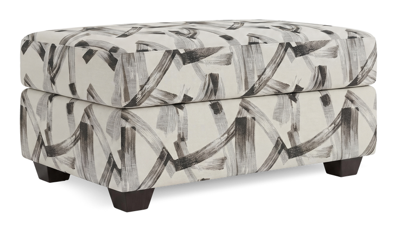Made in Canada Customizable Sofa Lab Trunk 39\" Fabric Storage Ottoman – Stormy Accent Fabric