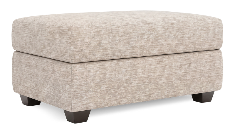 Made in Canada Customizable Sofa Lab Trunk 39\" Fabric Storage Ottoman – Plush Parchment