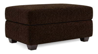Made in Canada Customizable Sofa Lab Trunk 39" Fabric Storage Ottoman – Plush Chocolate | Pouf de rangement personnalisable Trunk de Sofa Lab de 39 po fabriqué au Canada en tissu - Plush Chocolate