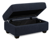 Made in Canada Customizable Sofa Lab Trunk 39" Fabric Storage Ottoman – Chenille Pacific | Pouf de rangement personnalisable Trunk de Sofa Lab de 39 po fabriqué au Canada en tissu - Chenille Pacific