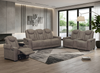 Venture 70.08” Faux Suede Power Reclining Loveseat with Power Headrests, Cupholders, and USB Port - Chocolate | Causeuse à inclinaison électrique Venture de 70,08 po en suédine avec appuie-têtes électriques, porte-gobelets et port USB - chocolat