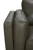 Viero 42.1" Genuine Leather Accent Chair - Green   | Fauteuil d’appoint Viero de 42,1 po en cuir véritable - vert