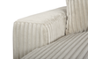Willow 2-Piece Fabric Sectional with Removable Cushions and Chaise Ottoman – Sand | Sofa sectionnel Willow 2 pièces en tissu avec coussins amovibles et pouf de fauteuil long - sable