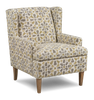 Made in Canada Sofa Lab Customizable Wingback 30" Fabric Accent Chair – Lemonade Accent Fabric | Fauteuil d’appoint à oreilles personnalisable de Sofa Lab de 30 po fabriqué au Canada en tissu - tissu décoratif Lemonade