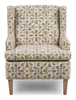 Made in Canada Sofa Lab Customizable Wingback 30" Fabric Accent Chair – Lemonade Accent Fabric | Fauteuil d’appoint à oreilles personnalisable de Sofa Lab de 30 po fabriqué au Canada en tissu - tissu décoratif Lemonade