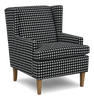 Made in Canada Sofa Lab Customizable Wingback 30" Fabric Accent Chair – Panda Accent Fabric | Fauteuil d’appoint à oreilles personnalisable de Sofa Lab de 30 po fabriqué au Canada en tissu - tissu décoratif Panda