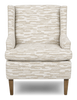 Made in Canada Sofa Lab Customizable Wingback 30" Fabric Accent Chair – Bisque Accent Fabric | Fauteuil d’appoint à oreilles personnalisable de Sofa Lab de 30 po fabriqué au Canada en tissu - tissu décoratif Bisque