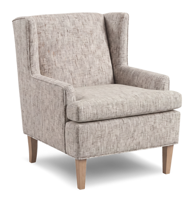 Made in Canada Sofa Lab Customizable Wingback 30" Fabric Accent Chair – Rust Accent Fabric | Fauteuil d’appoint à oreilles personnalisable de Sofa Lab de 30 po fabriqué au Canada en tissu - tissu décoratif Rust