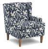 Made in Canada Sofa Lab Customizable Wingback 30\" Fabric Accent Chair – Marine Accent Fabric 
