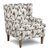 Made in Canada Sofa Lab Customizable Wingback 30\" Fabric Accent Chair – Stormy Accent Fabric 