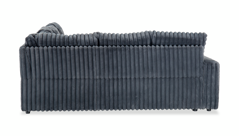 Winston 3-Piece Right-Facing Fabric Sleeper Sectional with Storage Chaise – Slate