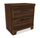 Yorkdale Bedside 2-Drawer Nightstand, 23.5"W x 24.7"H, Made in Canada – Walnut Brown