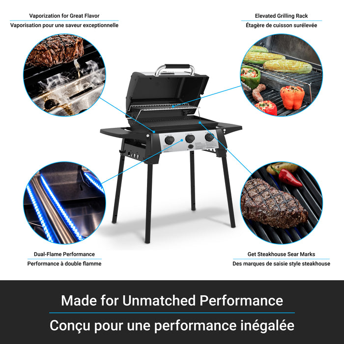 Broil King Porta-Chef 320 Portable 21,000-BTU Propane Gas BBQ - 952654 Grill