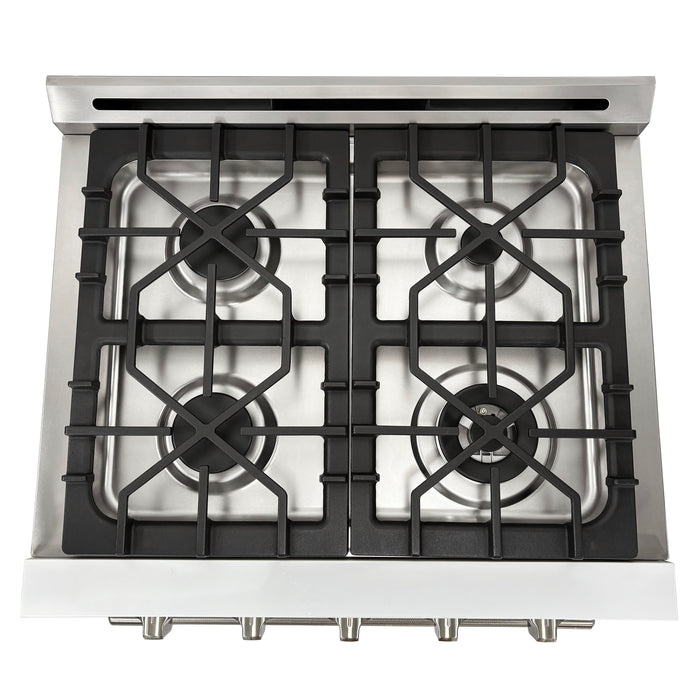 Unique Appliances Classic Retro 30” Propane Gas Range – White - UGP-R30OCLPW