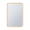 Arcus 24\" X 36\" Hand Crafted Rectangular Round Mirror - Gold