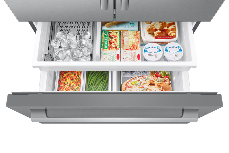 Samsung 35.8” 24 Cu. Ft. 3-Door French Door Refrigerator – Silver - RF70H25GERAA