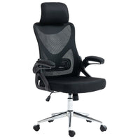 Techni Mobili Essential Ergonomic Office Chair with Headrest and Lumbar Support - Black