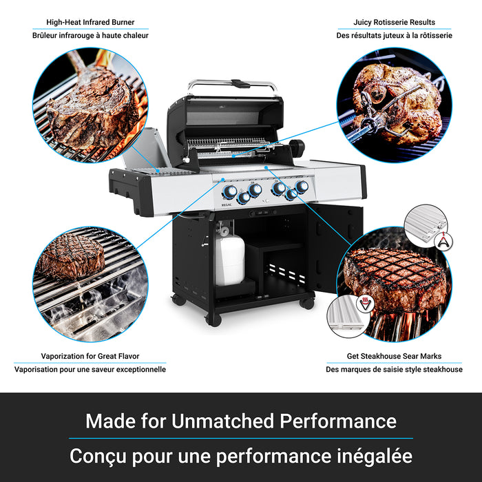Broil King Regal S 490 Pro IR 4-Burner 50,000-BTU Natural Gas BBQ - 956947 Grill