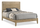 Sable Panel Bed with Headboard & Frame, Light Brown - Queen Size