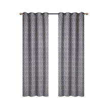 Jacquard Panel Cubic Grey 96